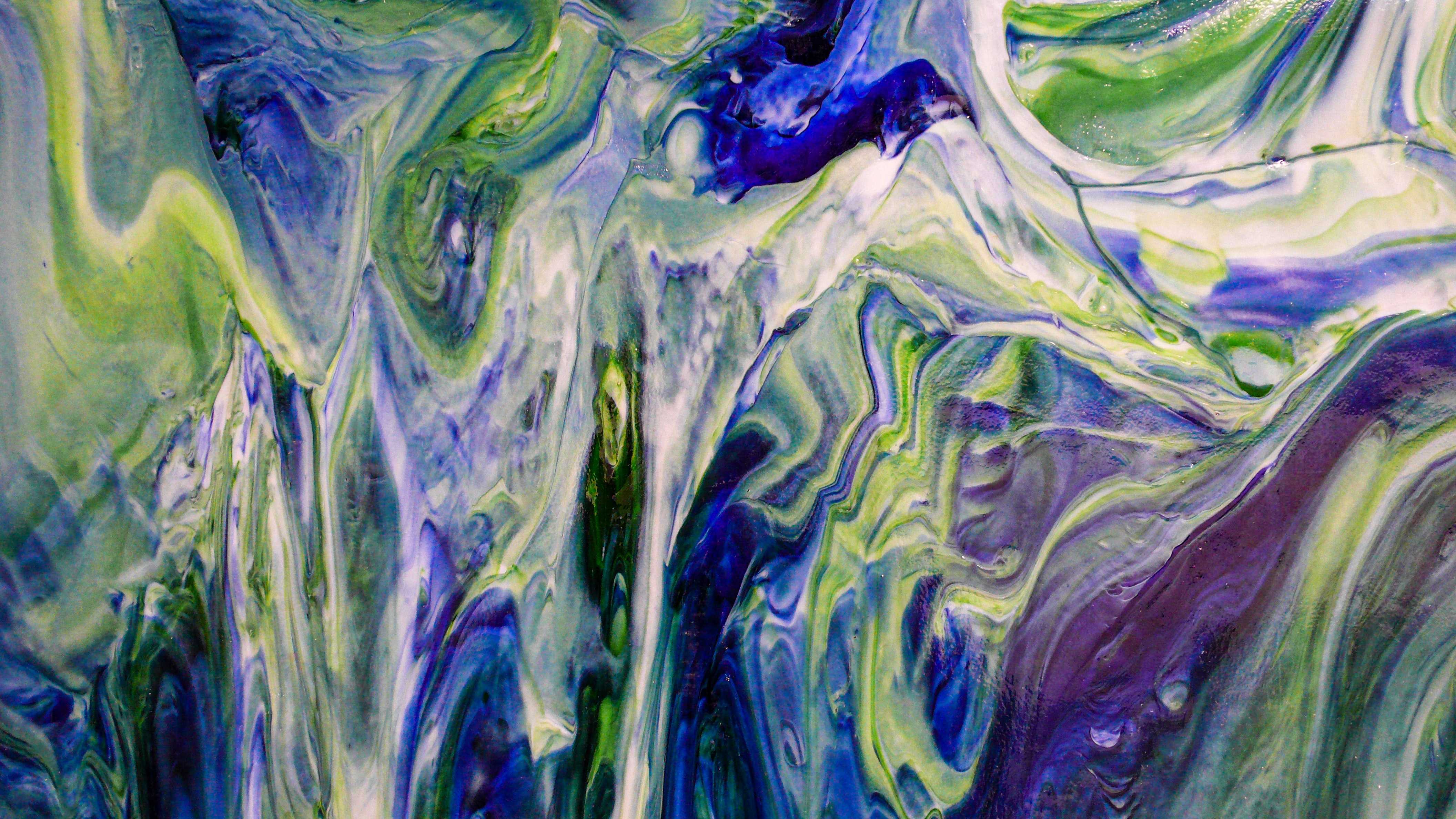 A lush, abstract marbled green.